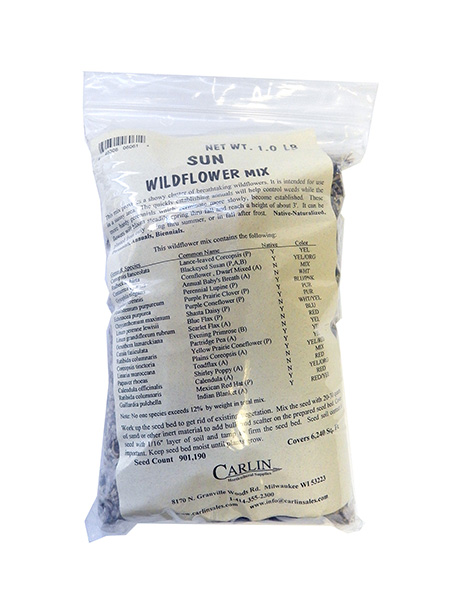 Sun Wildflower Mix 1b - Wildflower Seed